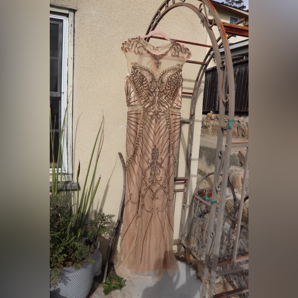 Gold beaded dress